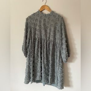 Teal 70’s mini dress